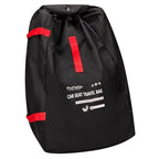 Car Seat Travel Bag Backpack for Air Travel - Karfast Universal Infant Carseat Gate Check Bag Cover for Airplane, Foldable with Pouch, Black