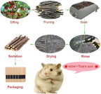 500g Apple Sticks Small Animals Molar Wood Toys for Rabbits Chinchillas Guinea Pig Hamster Gerbil Bunny and Small Animal Chew Stick Toys