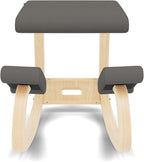 Varier Variable Natural/Grey Ergonomic Office Kneeling Chair – Active Sitting, Rocking Seat for Home, Study & Posture Support – 10 Year Quality Guarantee
