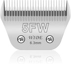 5FW Pet Dog Grooming Detachable Wide Blades,Compatible with Andis,Oster A5,Wahl KM10 Clippers,Cut Length 1/4"(6.3mm)