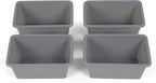 Humble Crew Toy Storage Bins for Kids, Set of 4, Grey, Small - Sturdy, Colorful Plastic Storage Bins for Classroom, Playroom, Nursery, and More - Premium Toddlers Toy Organizer Bins