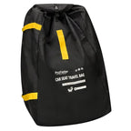 Car Seat Travel Bag Backpack for Air Travel - Karfast Universal Infant Carseat Gate Check Bag Cover for Airplane, Foldable with Pouch, Yellow