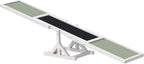 PawHut Wooden Dog Agility Seesaw for Training and Exercise, Platform Equipment Run Game Toy, Weather Resistant Pet Supplies, 71" L x 12" W x 12" H, White
