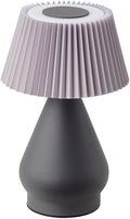 Wireless Charging LED Desk Lamp with Touch Control, 3 Color Options, Dimmable, Pleated Lampshade. Suitable for Dining Room, Bedroom, Office, Outdoor Camping