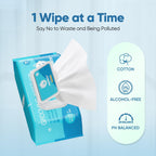 Natural Pet Grooming Wipes, 100 Fresh Counts, Extra Moist & Thick for Dogs & Cats, Puppies & Kittens Set of 2