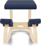Varier Variable Natural/Blue Ergonomic Office Kneeling Chair – Active Sitting, Rocking Seat for Home, Study & Posture Support – 10 Year Quality Guarantee