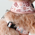 Lucy & Co. Reversible Dog Harness - Water-Repellent Neoprene, Dual-Print Design, Easy Swap Style, Adjustable Comfort Fit - Iced Coffee SZN Reversible Harness - X-Large