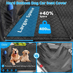 URPOWER XL Dog Back Seat Extender for Crew Cab Truck, Hard Bottom Dog Car Seat Cover Waterproof Dogs Car Hammock Pet Backseat Bed, Pet Truck Accessories for F150 / RAM 1500/ Tundra Crew Cab