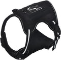 Amazon Basics No Pull Dog Harness, Adjustable Front Clip, Tactical Vest, Medium, Black