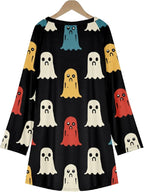 MARSVOVO Women Novelty Graphic Plus Size Sweater Crewneck Long Sleeve Cute Printed Loose Fit Casual Fall Sweaters Top
