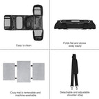 TSA Airline Approved Large Pet Travel Carrier,4 Sides Expandable with 2 Mesh Pockets,3 Entry, Soft Sided Collapsible Dog Carrier for 2 Cats,Kittens,Puppies,Dog, X-Large, Black & White