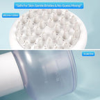 Furgo Dog Bath Brush with Automatic Shampoo & Foam Dispenser, Soft Silicone Massage Brush for Deep Cleansing, Nourishing & Grooming, Rechargeable Cat Foam Sprayer for All Hair Types Pets