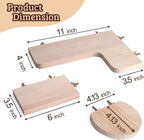 Chinchilla Cage Accessories Hamster Accessories, Chinchilla Toys Wood Platform Dwarf Hamster Cage Board, Chinchilla Cage Sturdy Standing and Jumping Wooden Board for Parrot Cage Rat Cage (Board)