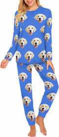 MyPupSocks Custom Face Pajamas Sets for Women, Personalized Photo Sleepwear XS-XXL
