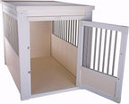 New Age Pet EHHC404XL ecoFLEX Pet Crate/End Table, Antique White, X-Large
