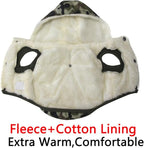 Fleece Lining Extra Warm Dog Hoodie in Winter,Small Dog Jacket Puppy Coats with Hooded,Green Camo XS