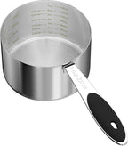 1PCS 1CUP(237ml) Dog Cat Food Scoop, Stainless Steel Measuring Cup, Metal Pet Scooper with Inner Precision Scale Measurement