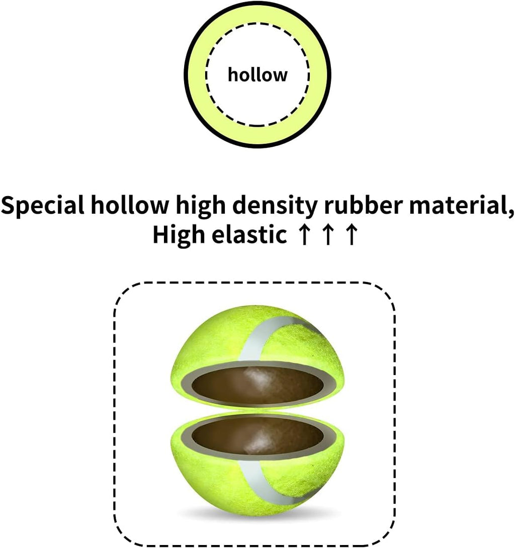 ALL FOR PAWS Interactive Super Bounce Tennis Balls Dog Toy, Pet Safe Toys for Exercise and Training, 2.5 Inch Diameter (6 Pack)