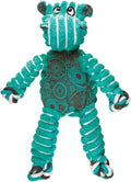 KONG Floppy Knots - Durable No‑Stuffing Squeaky Rope & Plush Dog Toy - for Teething, Playing (Hippo, Small/Medium)
