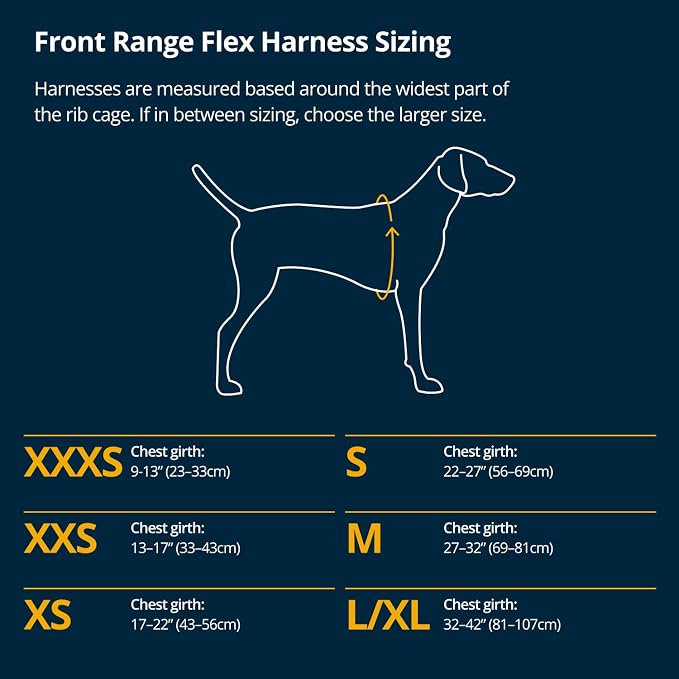 Ruffwear, Front Range Flex Dog Harness, Engineered Knit Construction for Ultimate Fit and Mobility, Lightweight Flexible Everyday Harness with Dual Leash Clips, Basalt Gray, XX-Small