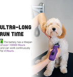 Professional Dog Grooming Clippers 2-Speed Detachable Blade 10# | Metal Guide Combs Kit for Thick Curly Coats Horse Animal Breeds Cats Low Noise Cordless Heavy Duty Pet Hair Trimmer Bluewave