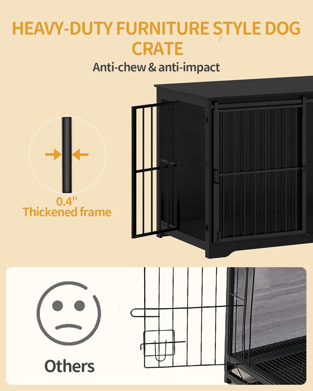 XXL Large Dog Crate Furniture. A thoughtful pick for calmer daily routines.