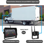 Wireless Backup Camera with Screen, Rear View Mirror Camera 1080P, Night Vision and Waterproof IP68 for RV Trailer Trucks - Tulakeey
