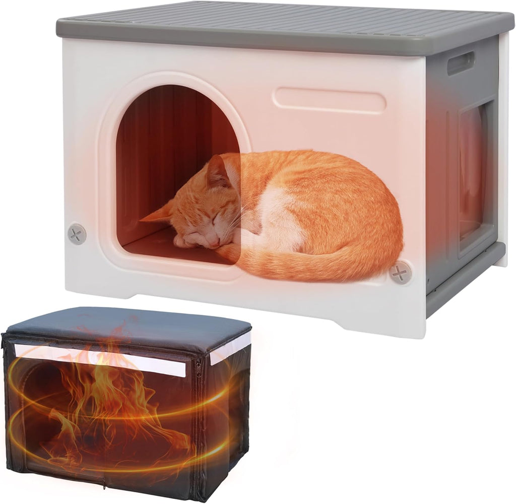Rockever Plastic Outdoor Indoor Cat House with. Everyday comfort that fits naturally into your space.