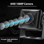 7'' HD1080P Wired Backup Camera System with Touch Screen Monitor, 2 Wired Rear View Cameras, Colorful Night Vision& IP68 Rated &10G Vibration, Backup Camera for Trucks/RVs/Trailers/Skid Steer