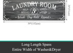 Pauwer Laundry Room Rug Runner 20"x60" Waterproof Rubber Laundry Mat Non Slip Kitchen Mats for Floor Washable Floor Mat Runner Rug for Farmhouse Mudroom Washroom Bathroom Decor