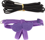 Bird Harness and Leash Adjustable Bite Traction Rope for Training or Outdoor Walks Bird Accessories (Purple)