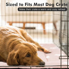 Mora Pets Dog Crate Pad Dog Bed for Crate Washable Flat Pet Kennel Mat Cute | Ultra Soft Dog Bed Mat, Crate Pad for Dog Cages Cozy Sleeping Liner, Pet Pillow Cushion Large Puppy Bed Anti Slip Pink 42x27