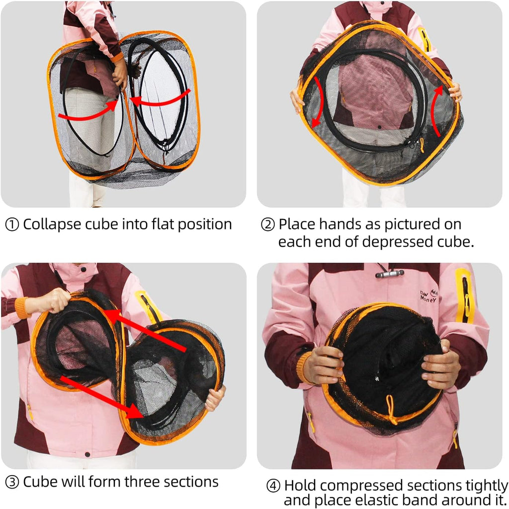 Collapsible Cat Play Tunnel + Cube with Three Ways for Indoor and Outdoor, Cat Enclosure, Tunnel and Tent Connection