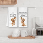 Funny Goldendoodle Kitchen Bathroom Towels,Goldendoodle Gifts for Women Dish Tea Towels, Mom Gifts Decorative Hand Towels for Kitchen for Home Shelf Counter,16x24 Set of 2