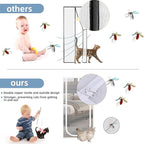 Reinforced Cat Screen Door,Fits Door Opening Size 30''x 80'',Thickened Cat Resistant Mesh Screen Door for Living Room,Kitchen,Bedroom,Cat Proof Screen with Zipper Closure. (U-Type,White)