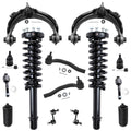 Detroit Axle - 2.4L Front End Suspension Kit for 03-07 Honda Accord, Upper Control Arms Tie Rods Sway Bars Struts Lower Ball Joi