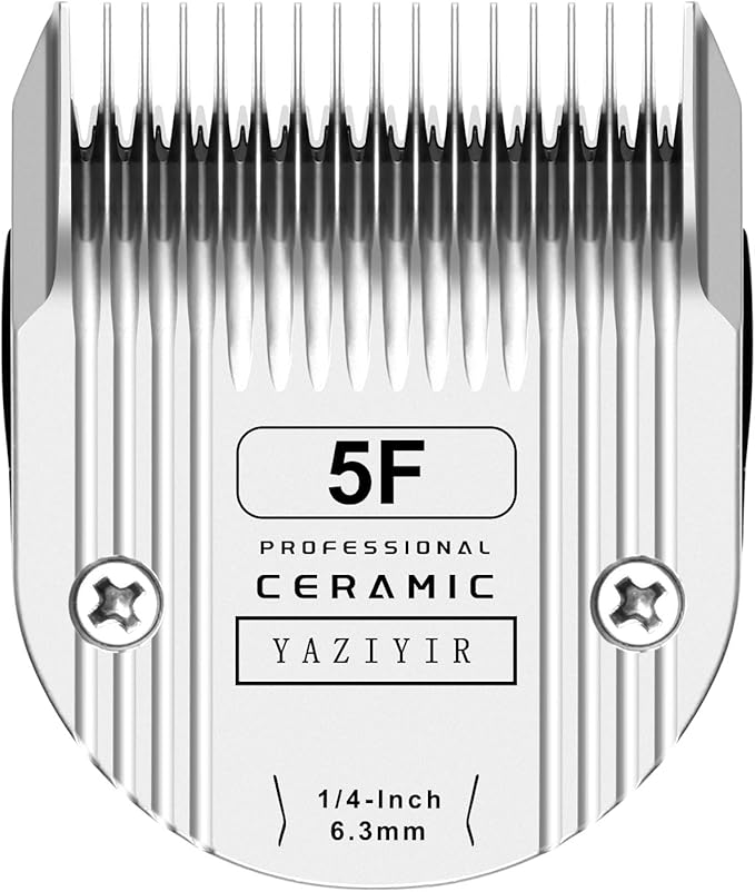 5F Dog Grooming Detachable Ceramic Blade,Compatible with WAHL 5 in 1 Blade for Wahl Arco, Bravura, Chromado, Creativa, Figura, and Motion Clippers. Cut Length 1/4-Inch 6.3mm