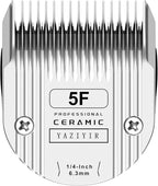 5F Dog Grooming Detachable Ceramic Blade,Compatible with WAHL 5 in 1 Blade for Wahl Arco, Bravura, Chromado, Creativa, Figura, and Motion Clippers. Cut Length 1/4-Inch 6.3mm