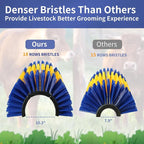 Livestock Scratching Brush, 2Pcs Upgraded Large Cattle Scratcher with 12 Screws, Horse Brushes for Grooming, Relieve Itching on the Back, Livestock Supplies for Horse, Goat, Cow, Pig(XL Brush)