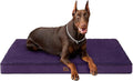 EHEYCIGA Orthopedic XXL Dog Beds for Jumbo Dogs with Removable Washable Cover for Crate, Purple, 47x29