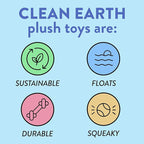 Spunky Pup Clean Earth Plush Pelican | Made from 100% Recycled Water Bottles | Small