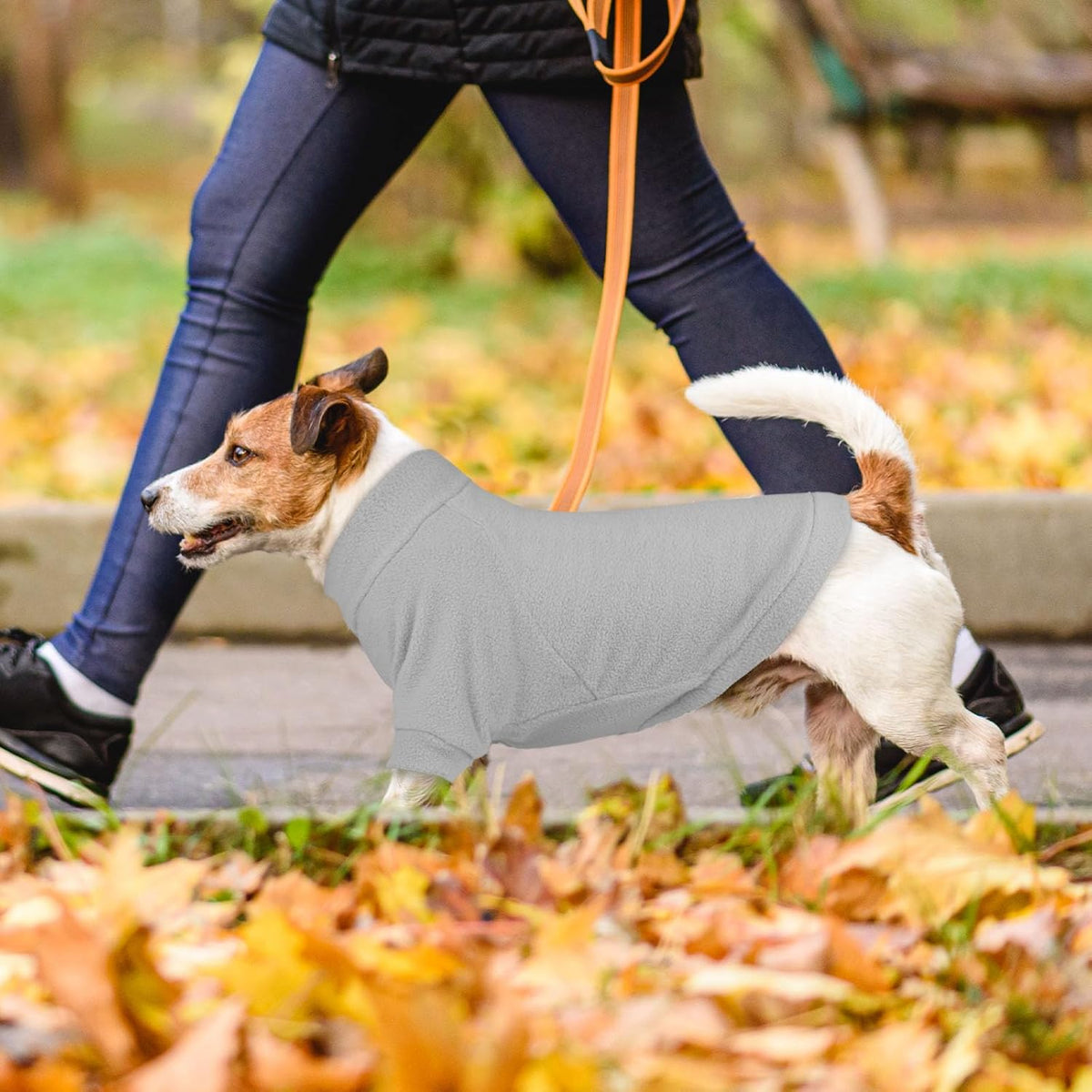 3 Pack Dog Sweaters for Small Dogs, Fleece Dog Sweater Pet Clothes Turtleneck Soft Warm Sweatshirt Puppy Sweater Boy Girl Pet(Gray+Blue+Coffee,S)