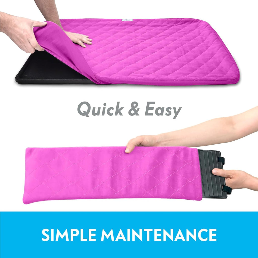 Paw Inspired Fitted Fleece Cage Liner Set for Ferret Nation, Critter Nation Single Unit (Bottom Pan Liner, Ramp Cover, Shelf Liner) for Ferrets, Rats, Chinchillas, Hedgehogs, Small Animals (Pink)