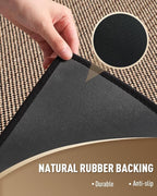 PADOOR Non Slip Stair-Treads Matching-Mat for Wooden Steps, Square Rubber Backing Non Slip Stair Landing Mat 30x30 inch