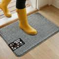 GORILLA GRIP SoakSTOPPER Dog Door Mat, Machine Washable Rug Absorbent Doormat Captures Moisture Mud Dirt, Quick Dry Soft Chenille Entryway Rugs Indoor Entrance Mats for Dog Paws, 24x17 Grey