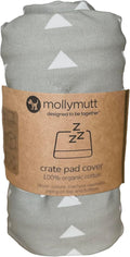 Molly Mutt Dog Crate Pad Cover, 100% Cotton Canvas Mat for Dog or Puppy Crate Bed, Durable, Washable, and Free of Harmful Chemicals, Pre-Shrunk, 36"x24"x2.5", Be Still