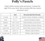 Polly's Pastels Nail Trimming & Beak Conditioning Safety Perch for Cockatiels, Cockatoos, Macaws, Parakeets, Budgies, Parrots and All Other Birds (Coral, Baby Medium-3/4 Dia. x 5" Long)