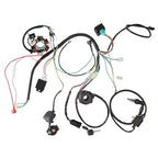 PRO BAT Full Electrics Wiring Harness Kit | for 50cc 70cc 90cc 110cc 125cc Chinese ATV Quad Bike 4 Wheeler Baja SunL Taotao Coolster JCL with CDI Coil Magneto Stator