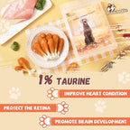 Dog Treats Chicken Wrapped Calcium Bone, Rawhide-Free Grain-Free Training Treats for Dogs Teeth Cleanning Breath Fresh Dog Chewy Snacks for Medium Large Dogs 10.6 oz, 18-19 Counts