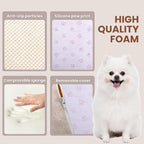 Dog Stairs for Small Dogs, High Density Foam Dog Ramp, Extra Wide Non-Slip Pet Steps for High Beds Or Couch, Soft Foam Doggie Ladder for Dogs Injured, Older Pets, Small Cats